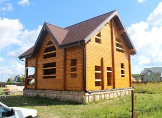 Строительство дома из сухого дома профилированного бруса