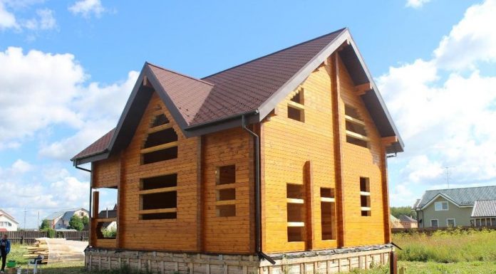 Строительство дома из сухого дома профилированного бруса